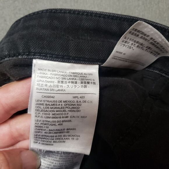Levi's - Hi Rise Skinny Jeans, Size 28 | Soft Black | PC9-19970-0083 distressed - Picture 11 of 15